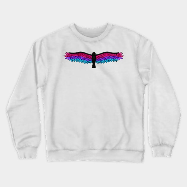 Fly With Pride, Raven Series - Androgyne Crewneck Sweatshirt by StephOBrien